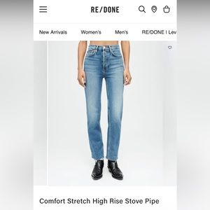 Re/Done 70s Stove Pipe Jeans